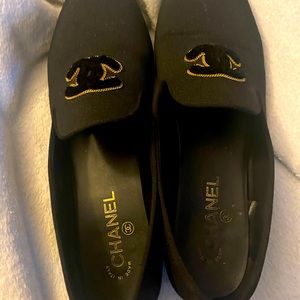 Chanel Black Mocassin Loafer